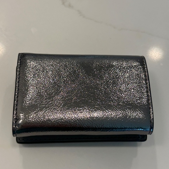 Coach-Essential Mini Trifold Wallet-Pewter Anthracite - Picture 4 of 4